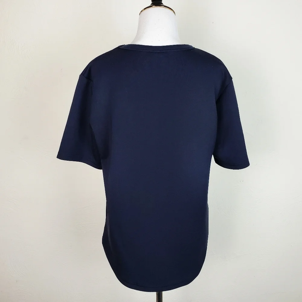 Chalmers Pajamas Top Shirt Black Short Sleeves Sleep Lounge